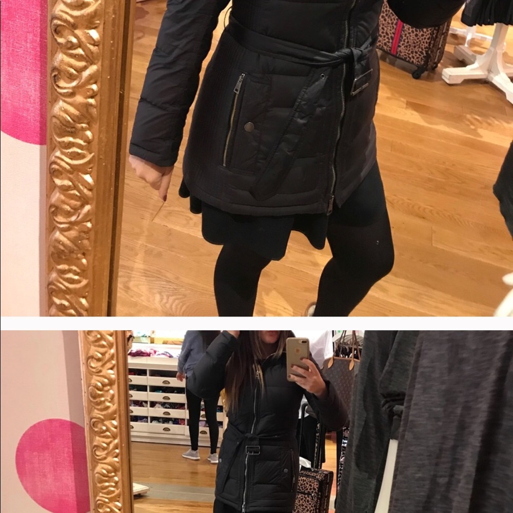 Burberry black down coat winter